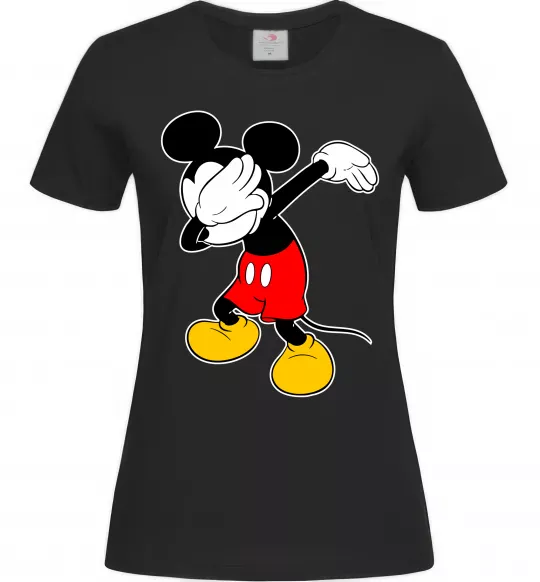 Жіноча футболка Міккі Маус деб Чорний фото