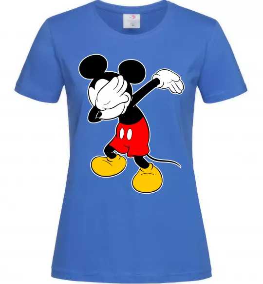 Жіноча футболка Міккі Маус деб Яскраво-синій фото