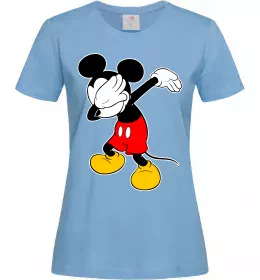 Женская футболка Чорно-білий Міккі Лимонный фото