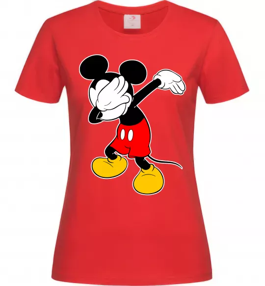 Жіноча футболка Міккі Маус деб Червоний фото