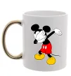 Чашка з кольоровою ручкою Міккі Маус деб Золото фото