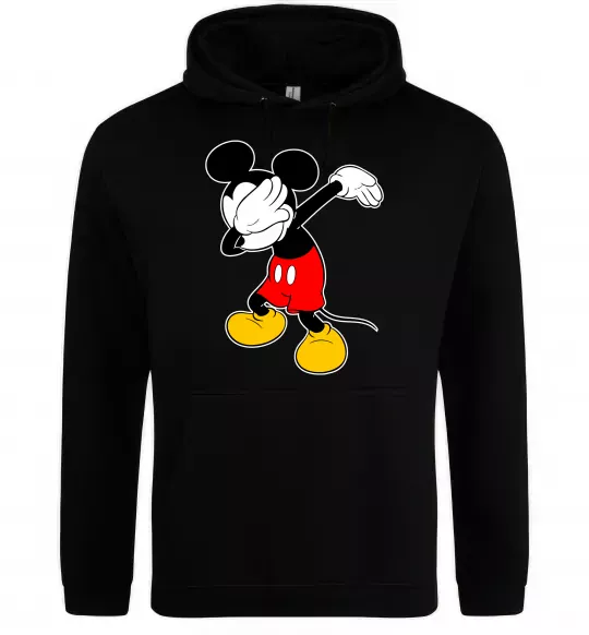 Мужская толстовка (худи) Міккі Маус деб Черный фото