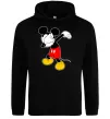 Мужская толстовка (худи) Міккі Маус деб Черный фото
