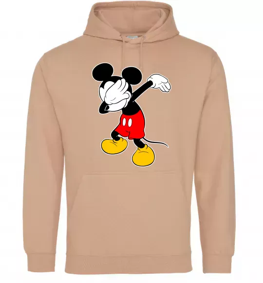 Мужская толстовка (худи) Міккі Маус деб Песочный фото