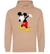 Женская толстовка (худи) Міккі Маус деб Песочный фото