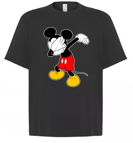 Футболка Оверсайз Міккі Маус деб Чорний фото
