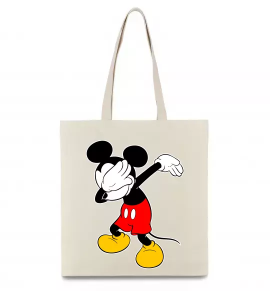 Эко-сумка Міккі Маус деб Бежевый фото