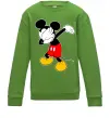 Дитячий світшот Міккі Маус деб Лаймовий фото