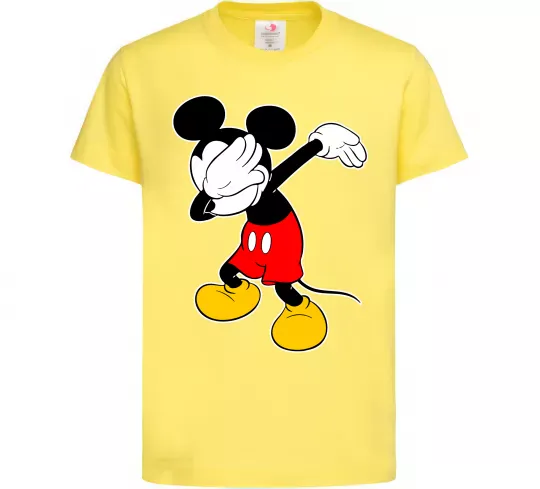 Детская футболка Міккі Маус деб Лимонный фото