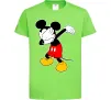 Детская футболка Міккі Маус деб Лаймовый фото
