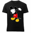 Мужская премиум футболка Міккі Маус деб Черный фото
