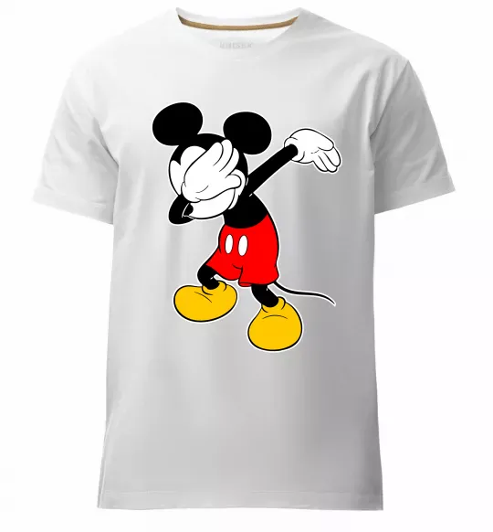 Мужская премиум футболка Міккі Маус деб Белый фото