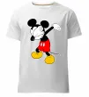 Мужская премиум футболка Міккі Маус деб Белый фото