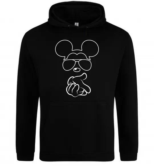 Мужская толстовка (худи) Mickey deal with it Черный фото