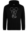 Мужская толстовка (худи) Mickey deal with it Черный фото