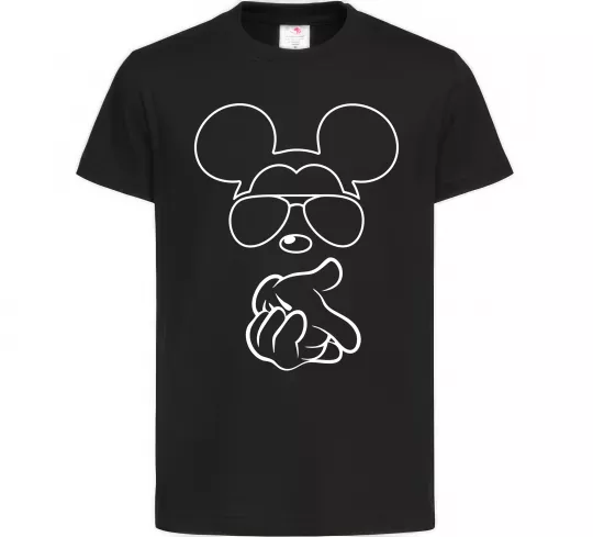 Детская футболка Mickey deal with it Черный фото