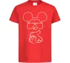 Детская футболка Mickey deal with it Красный фото