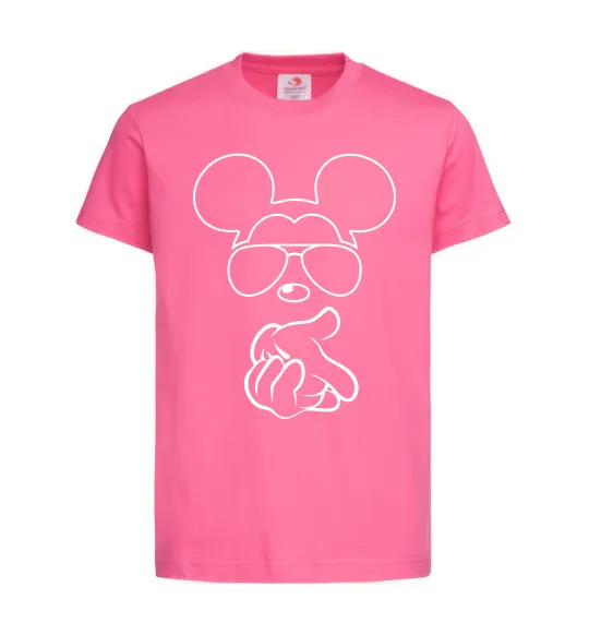 Детская футболка Mickey deal with it Ярко-розовый фото