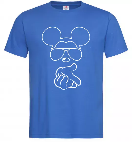 Чоловіча футболка Mickey deal with it Яскраво-синій фото