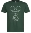 Чоловіча футболка Mickey deal with it Темно-зелений фото