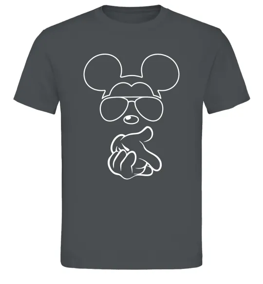 Чоловіча футболка Mickey deal with it Графіт фото