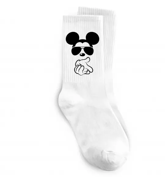 Шкарпетки Mickey deal with it Білий фото