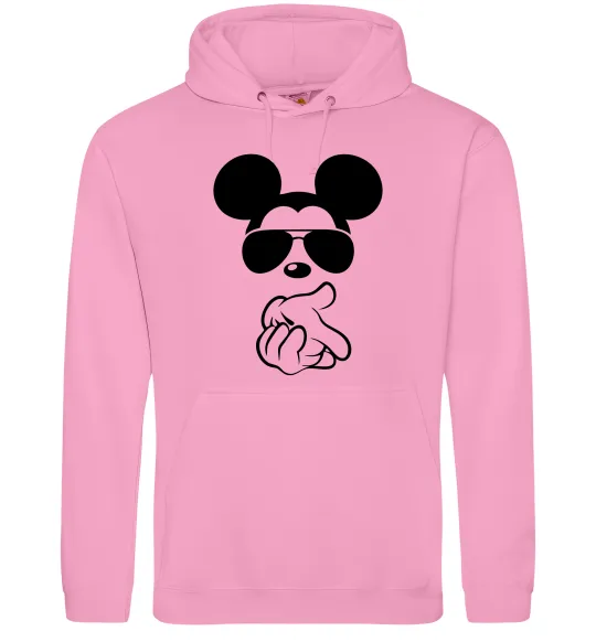 Мужская толстовка (худи) Mickey deal with it Розовый фото
