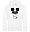 Мужская толстовка (худи) Mickey deal with it Белый фото