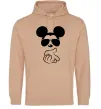 Мужская толстовка (худи) Mickey deal with it Песочный фото