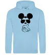 Мужская толстовка (худи) Mickey deal with it Голубой фото