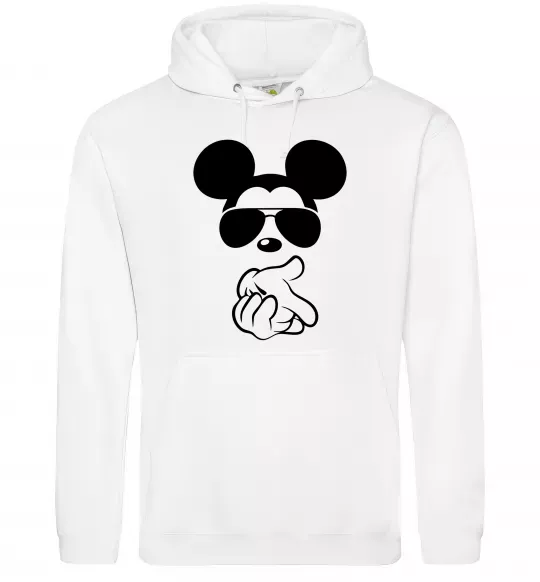 Жіноча толстовка (худі) Mickey deal with it Білий фото