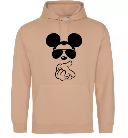 Жіноча толстовка (худі) Mickey deal with it Пісочний фото