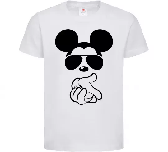 Детская футболка Mickey deal with it Белый фото