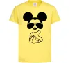 Детская футболка Mickey deal with it Лимонный фото