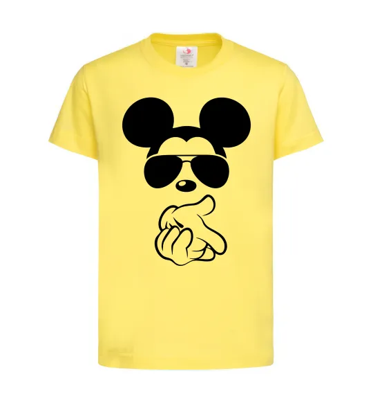 Детская футболка Mickey deal with it Лимонный фото