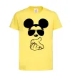 Детская футболка Mickey deal with it Лимонный фото