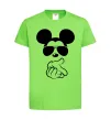 Детская футболка Mickey deal with it Лаймовый фото