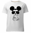 Чоловіча преміум футболка Mickey deal with it Білий фото