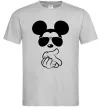 Чоловіча футболка Mickey deal with it Сірий фото