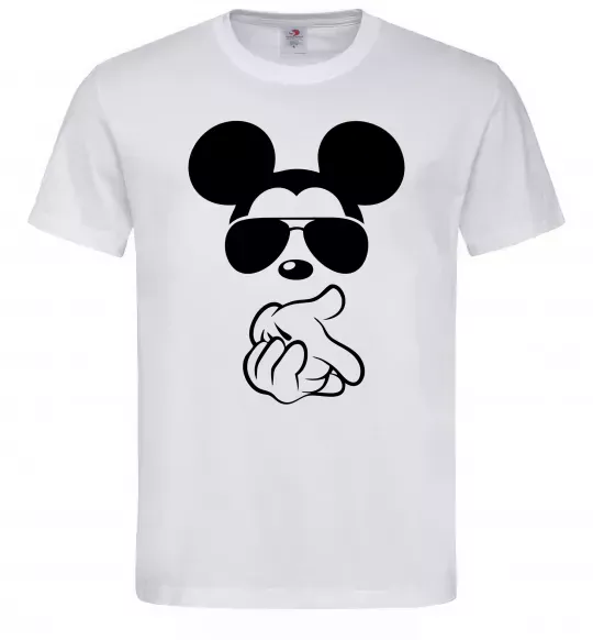 Чоловіча футболка Mickey deal with it Білий фото