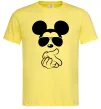 Чоловіча футболка Mickey deal with it Лимонний фото