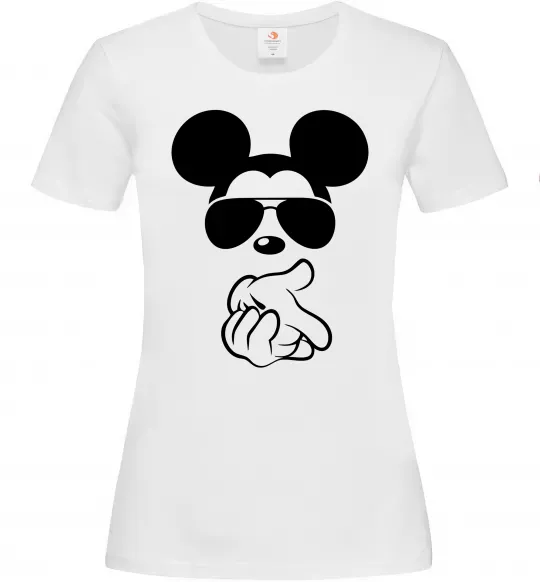 Жіноча футболка Mickey deal with it Білий фото