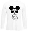 Лонгслив Mickey deal with it Белый фото