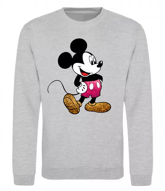 Світшот Mickey Mouse sparkles Сірий меланж фото