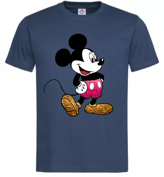 Чоловіча футболка Mickey Mouse sparkles Темно-синій фото