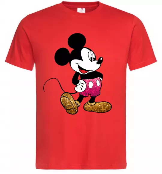 Чоловіча футболка Mickey Mouse sparkles Червоний фото