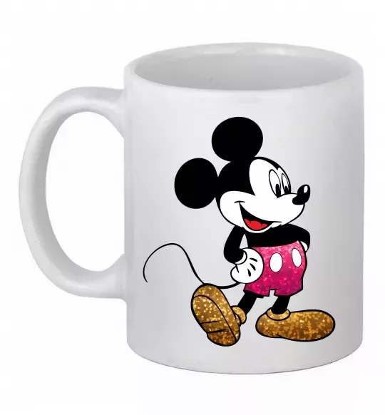 Чашка керамическая Mickey Mouse sparkles Белый фото
