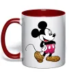 Чашка с цветной ручкой Mickey Mouse sparkles Красный фото