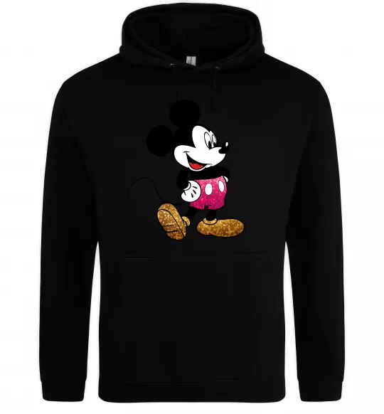 Чоловіча толстовка (худі) Mickey Mouse sparkles Чорний фото