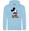Женская толстовка (худи) Mickey Mouse sparkles Голубой фото
